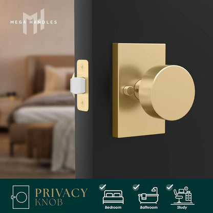 🔥 LAST SALE 50% OFF 🔥Mega Handles Laura Gold Privacy Door Knob