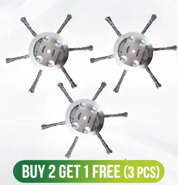 🔥🔥Hot Deal Summer SALE OFF UP TO 50%🔥🔥Universal Steel Wire Wheel Head Grass Trimmer Head