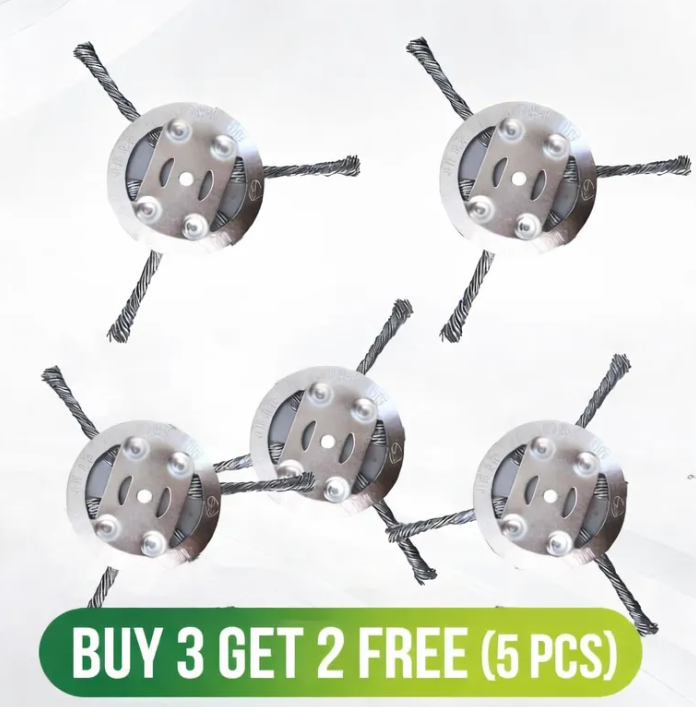 🔥🔥Hot Deal Summer SALE OFF UP TO 50%🔥🔥Universal Steel Wire Wheel Head Grass Trimmer Head