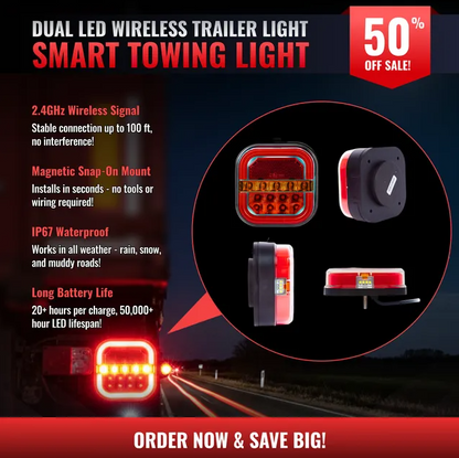 🔥 LAST SALE 50% OFF 🔥 WIRELESS CAR LED TRAILER LIGHTS