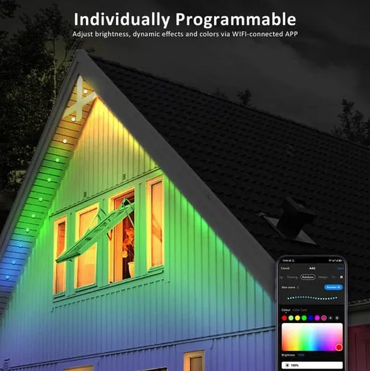 HOT SALE 49%OFF - Smart Rainbow LED Permanent Outdoor Light - Smartlight 🎁