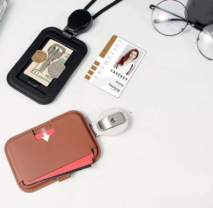Retractable ID Badge Holder with Lanyard
