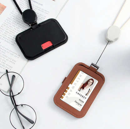 Retractable ID Badge Holder with Lanyard