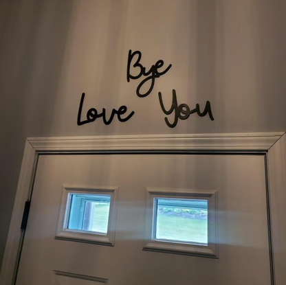 Wooden Wall Hanging Sign Decoration - No Wall Damage