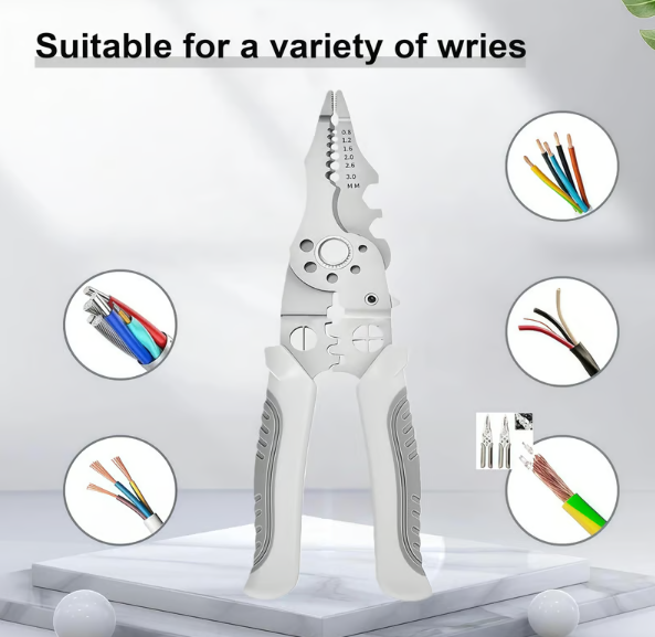 Universal Quick Lever Electrical Wire Connectors (24-12 AWG) Assortment (50/100Pcs) + Wire Stripper