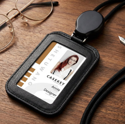 Retractable ID Badge Holder with Lanyard