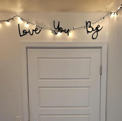 Wooden Wall Hanging Sign Decoration - No Wall Damage