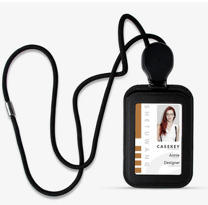 Retractable ID Badge Holder with Lanyard