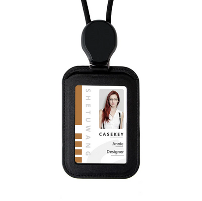 Retractable ID Badge Holder with Lanyard